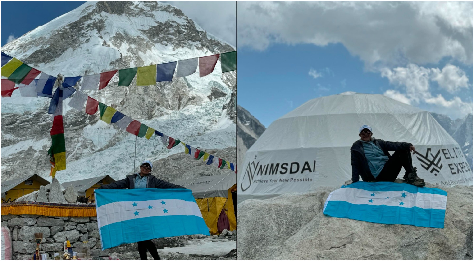 Hondureña Dora Raudales inicia el ascenso en el Monte Everest