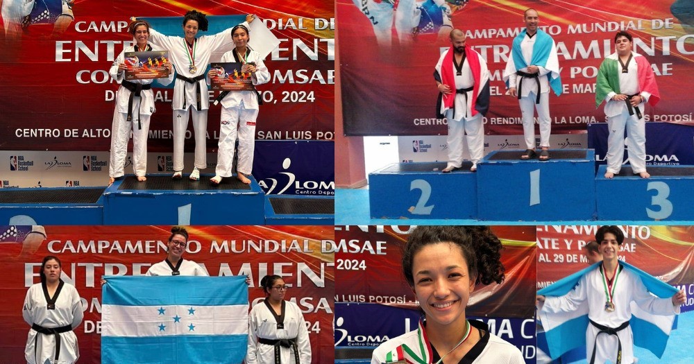 Destacada participación del taekwondo hondureño en San Luis Potosí