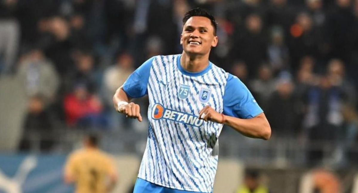 Denil Maldonado brinda asistencia con el Craiova de Rumanía