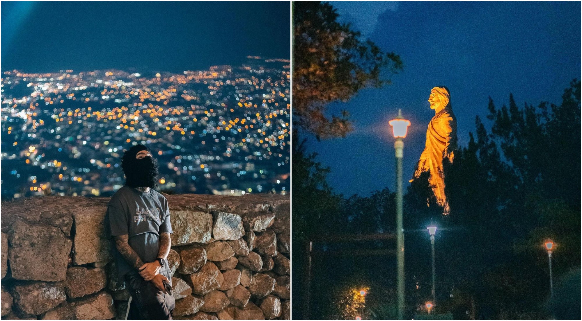 Cantante Arcángel recorre Tegucigalpa antes de su concierto en Honduras