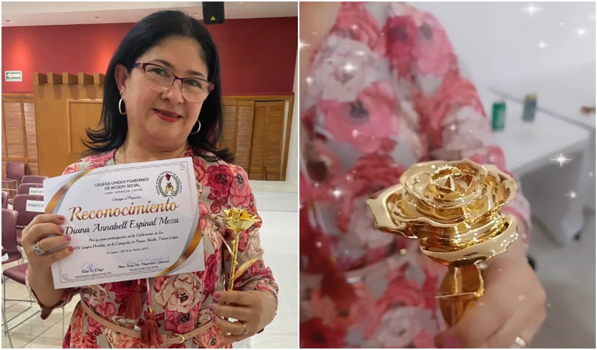 Hondureña Diana Espinal ganó el primer lugar en los Juegos Florales en México