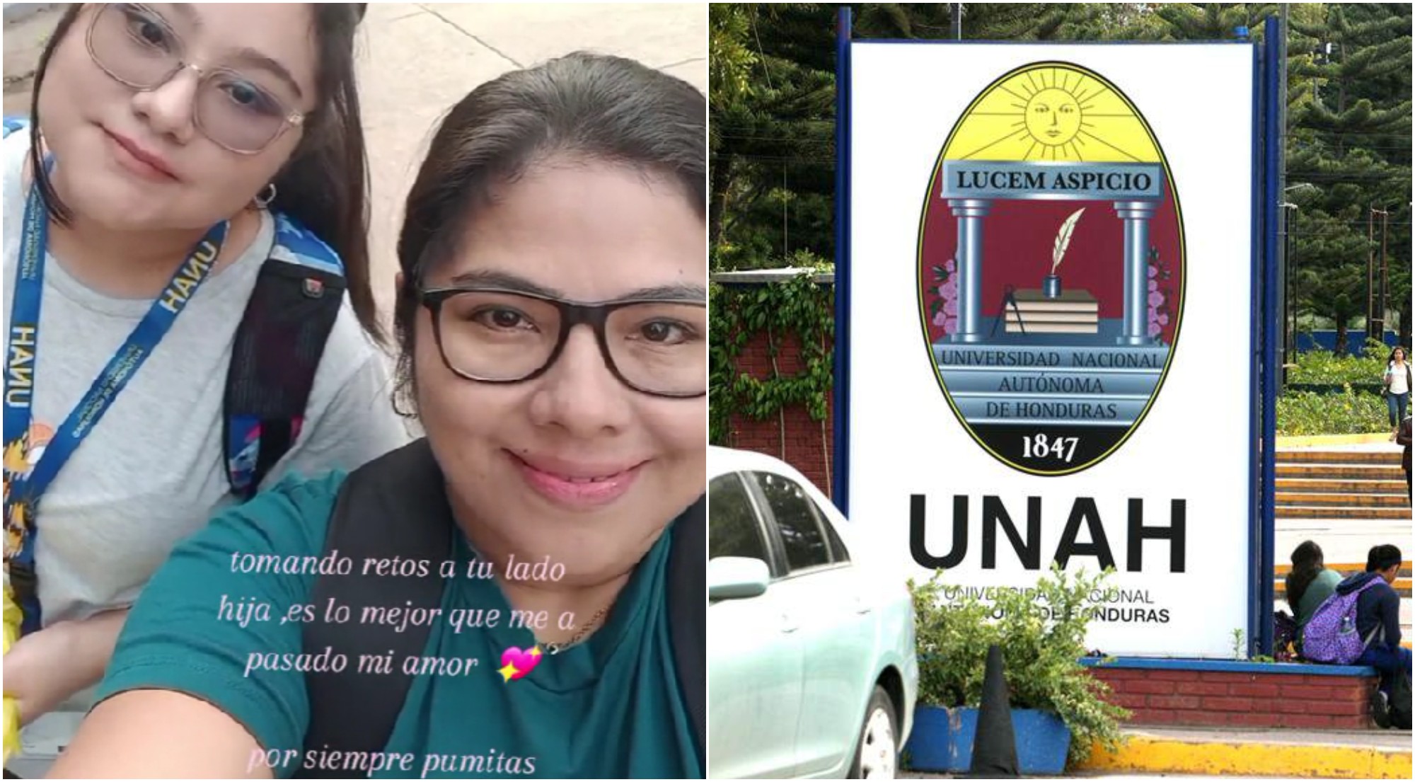 Madre e hija hondureña comienzan la universidad juntas en la UNAH