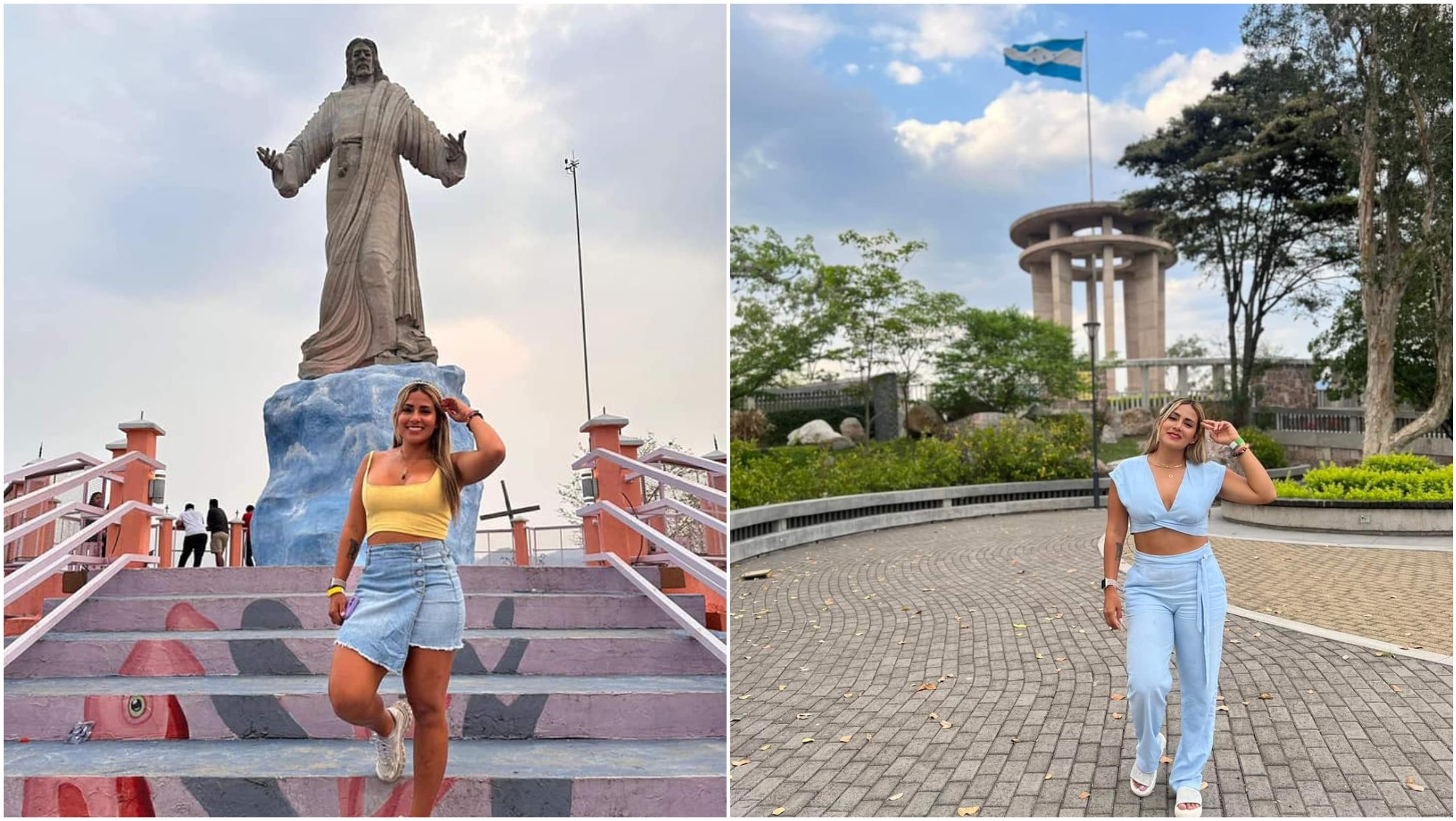 Influencer colombiana Lauxelmundo visitó Honduras