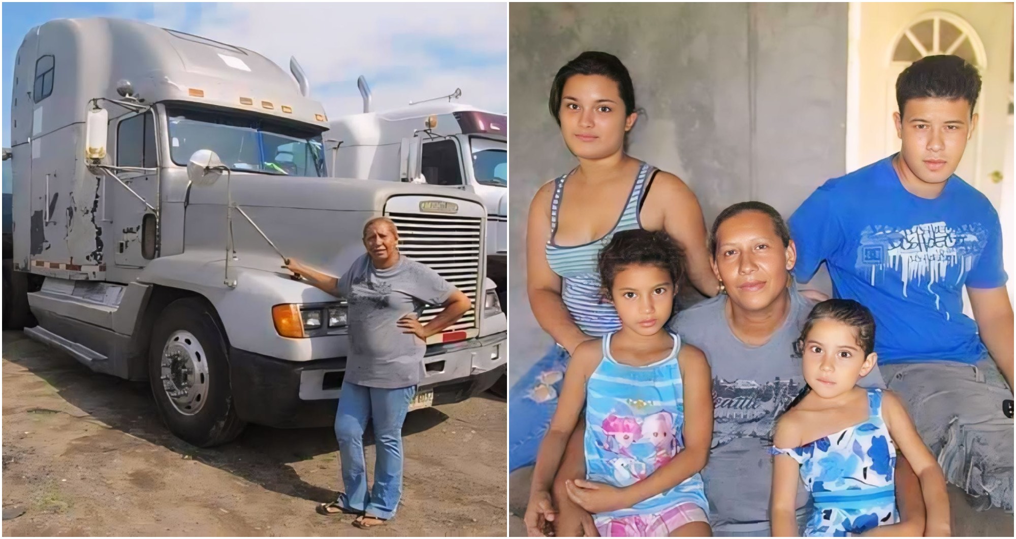 Madre hondureña es admirada por manejar transporte pesado