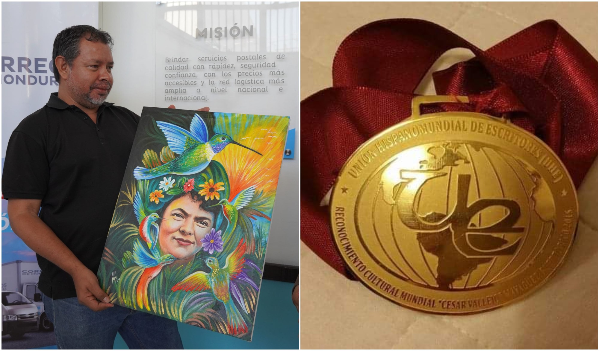 Hondureño Johnny Mcdonald ganó el Premio Mundial César Vallejo