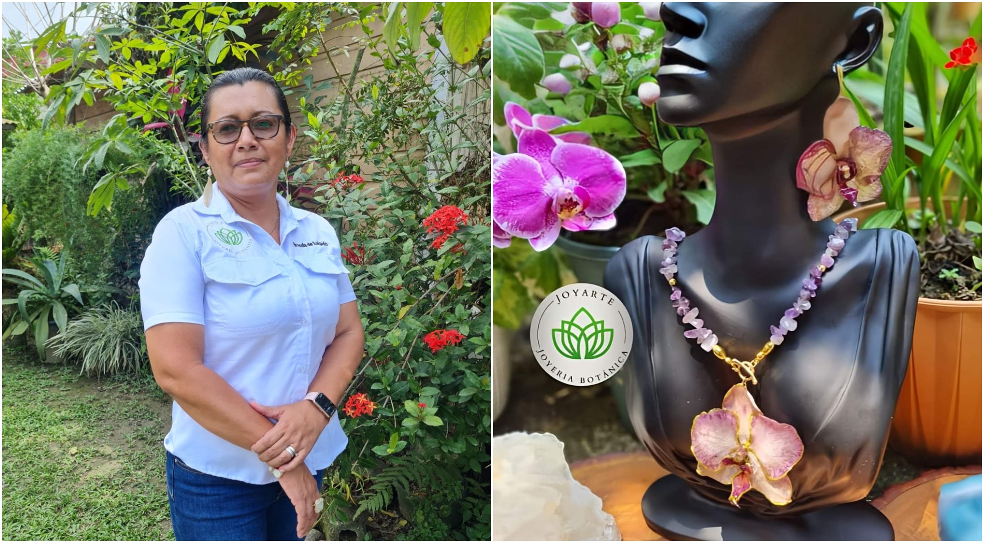 Hondureña emprende con joyas inspiradas en la naturaleza con piedras naturales