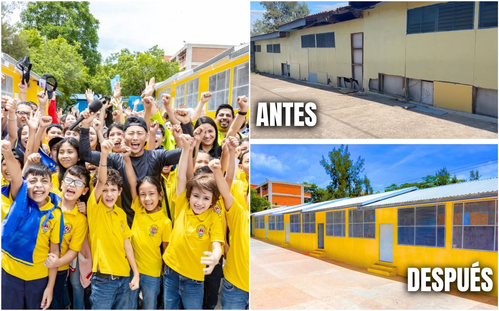 Shin Fujiyama inaugura aulas remodeladas de Escuela Experimental de la UNAH