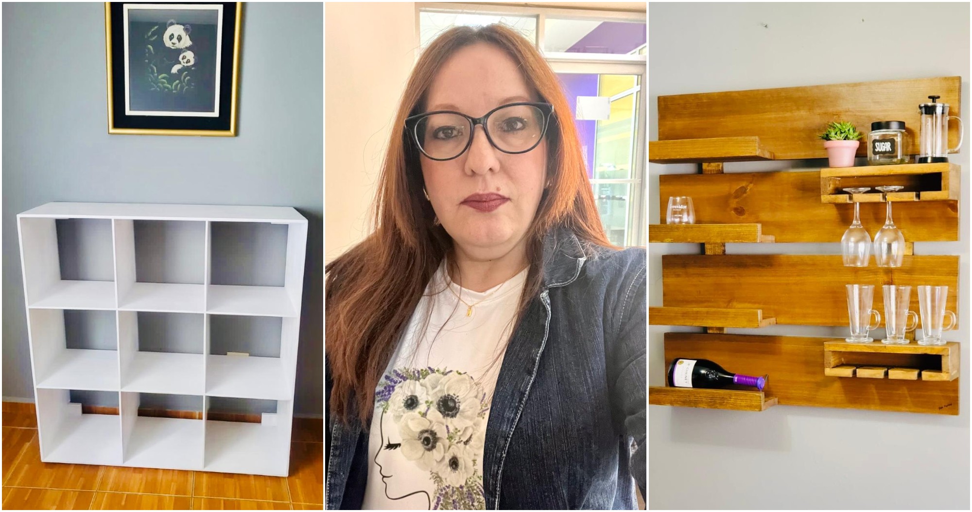 Hondureña destaca con emprendimiento de muebles de madera