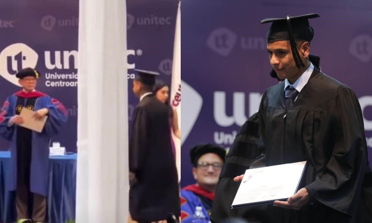 Futbolista Carlos Pineda se gradúa de ingeniero en informática