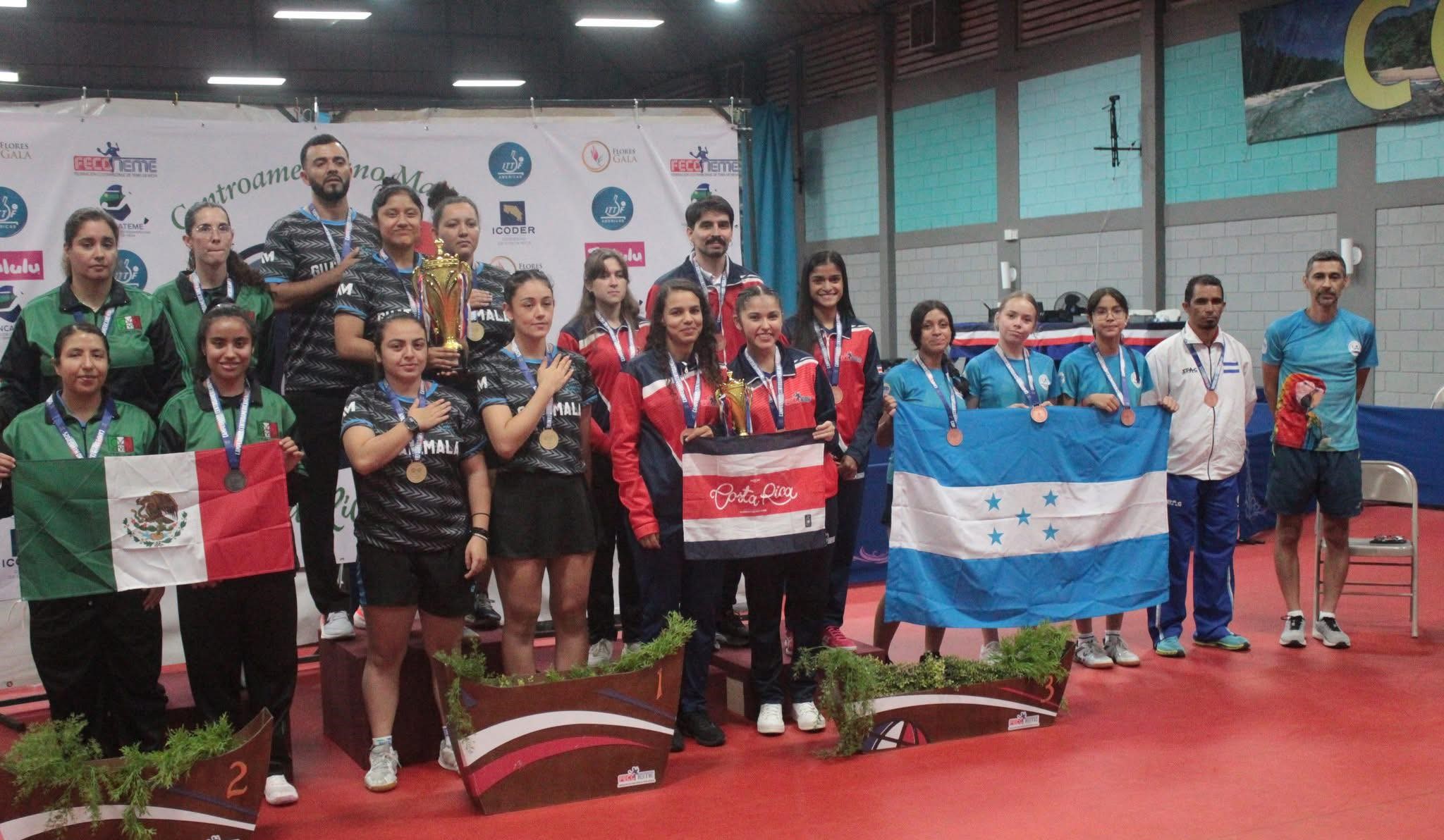 Honduras obtiene tercer lugar del Centroamericano de Tenis de Mesa