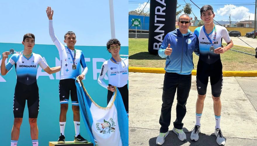 Hondureño gana plata en Ciclismo de Ruta en Guatemala
