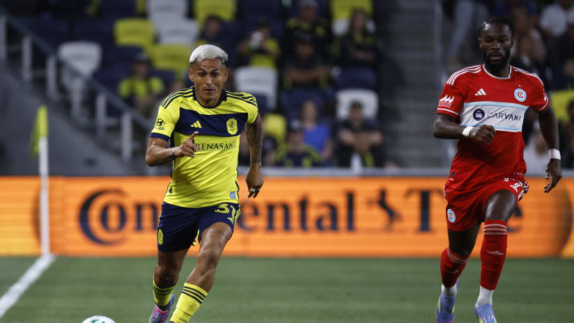Andy Najar registró un histórico hat-trick de asistencias con el Nashville