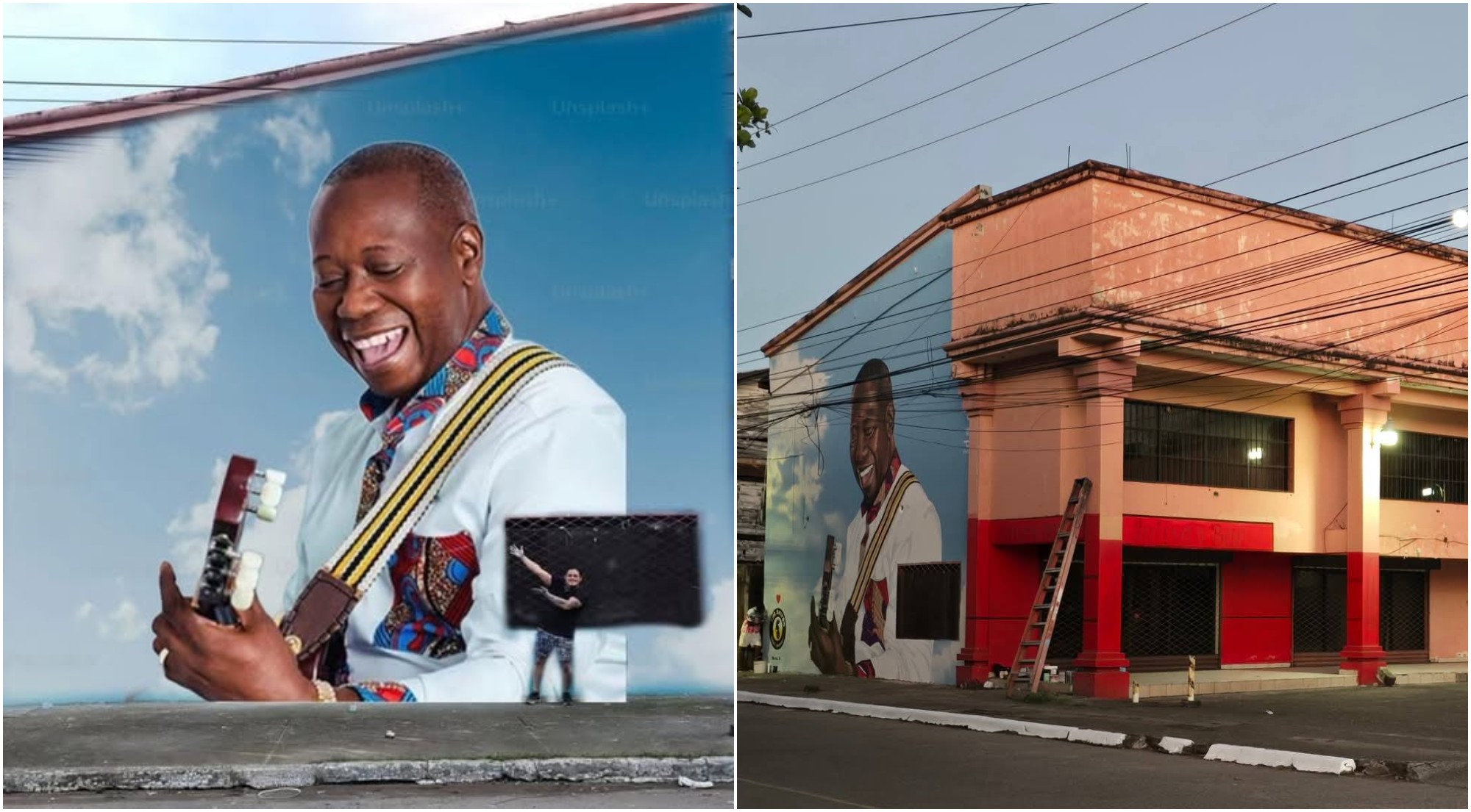 Artista ceibeño rinde homenaje a Aurelio Martínez con mural