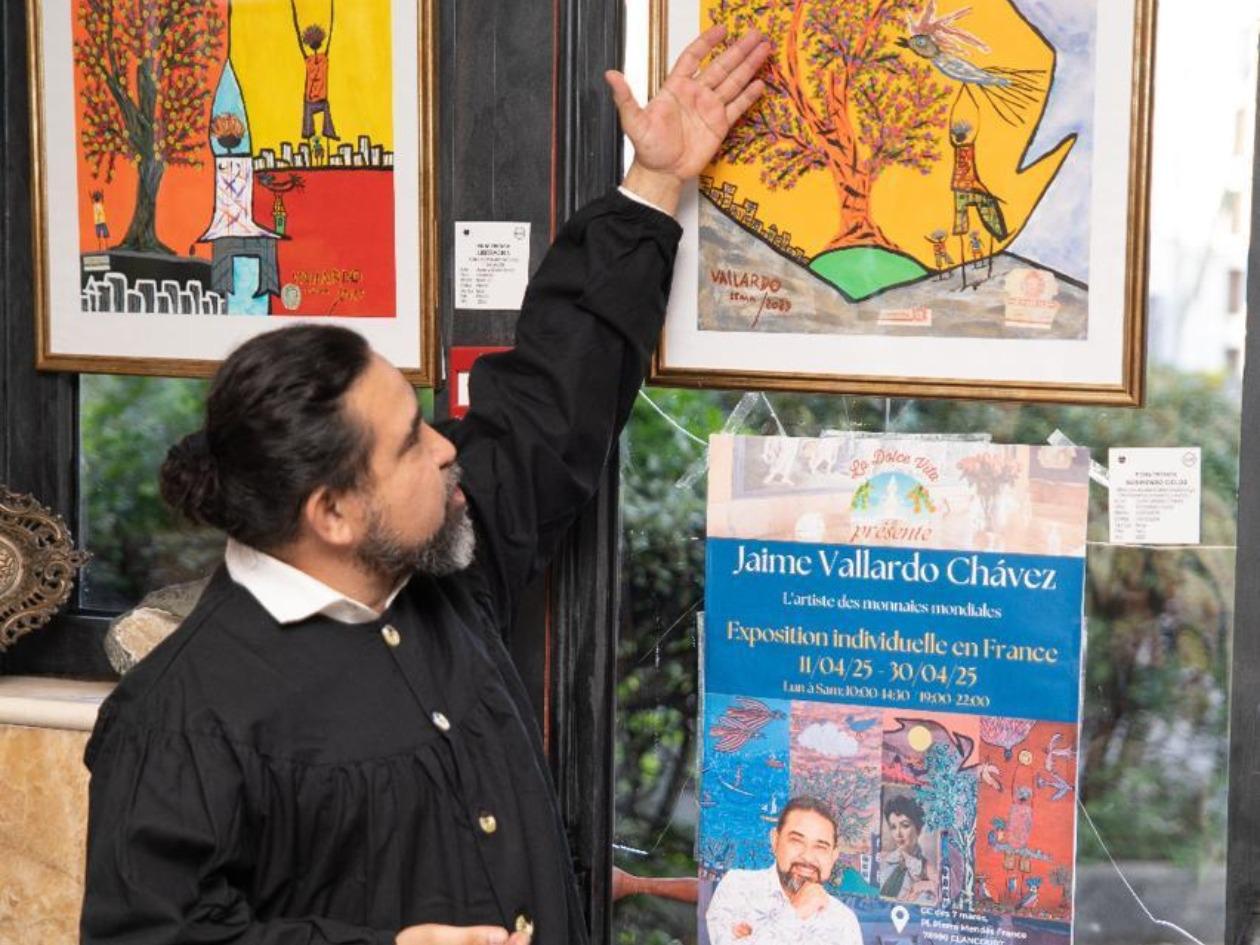 Hondureño Jaime Vallardo brilló en su exposición en Francia