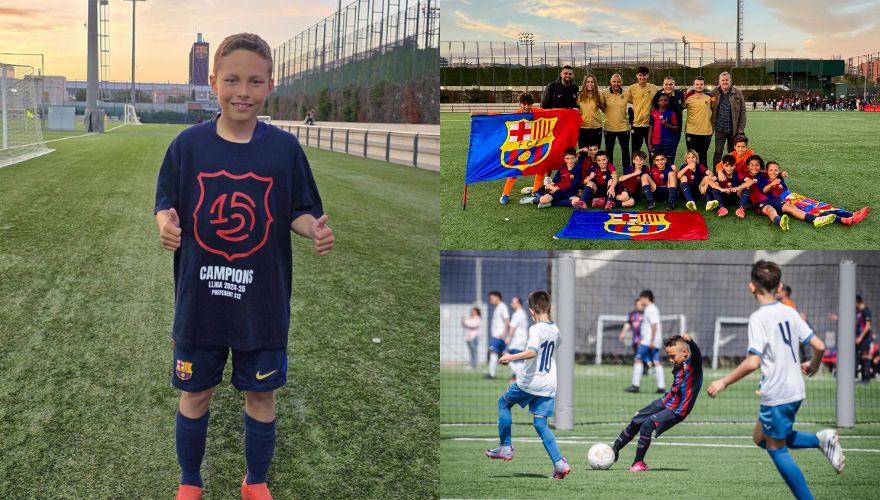 Hondureño de La Masía se corona campeón Sub-11 con el FC Barcelona