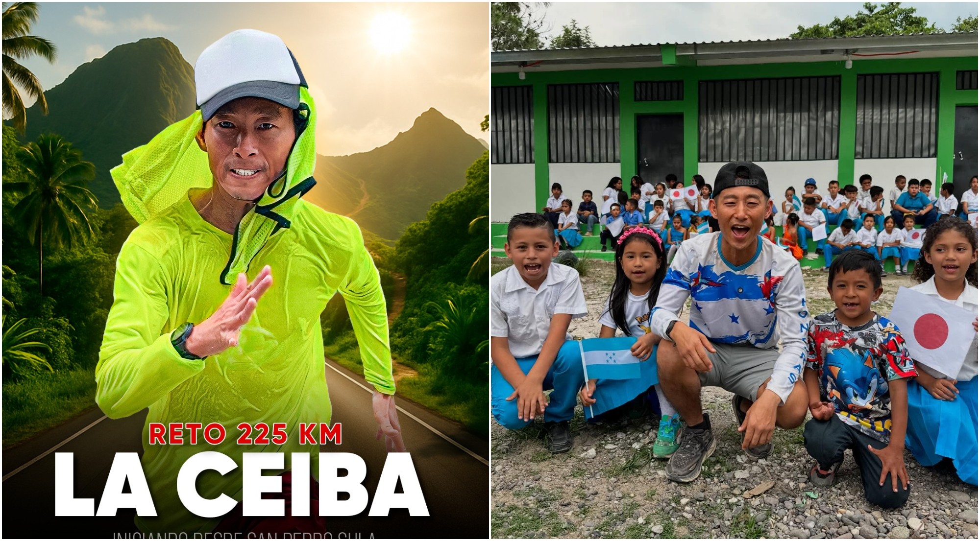 Shin Fujiyama anuncia nuevo reto de 225 km por la educación de Honduras
