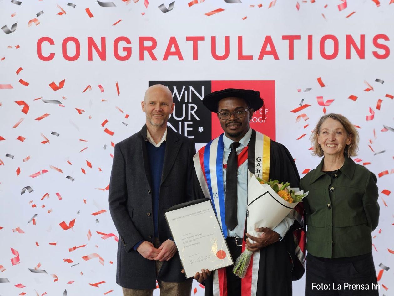 Garífuna Néstor Güity obtiene un doctorado en universidad de Australia