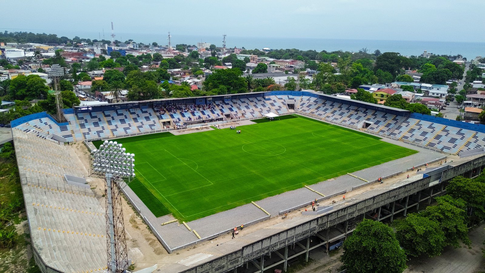 Así avanzan las obras en el Estadio Ceibeño en su recta final