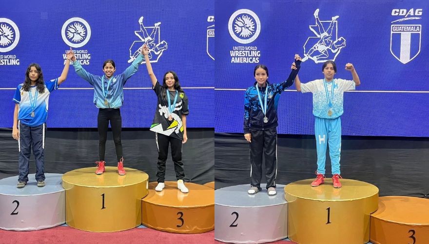 Hondureñas se bañan de oro en Campeonato Internacional de Lucha