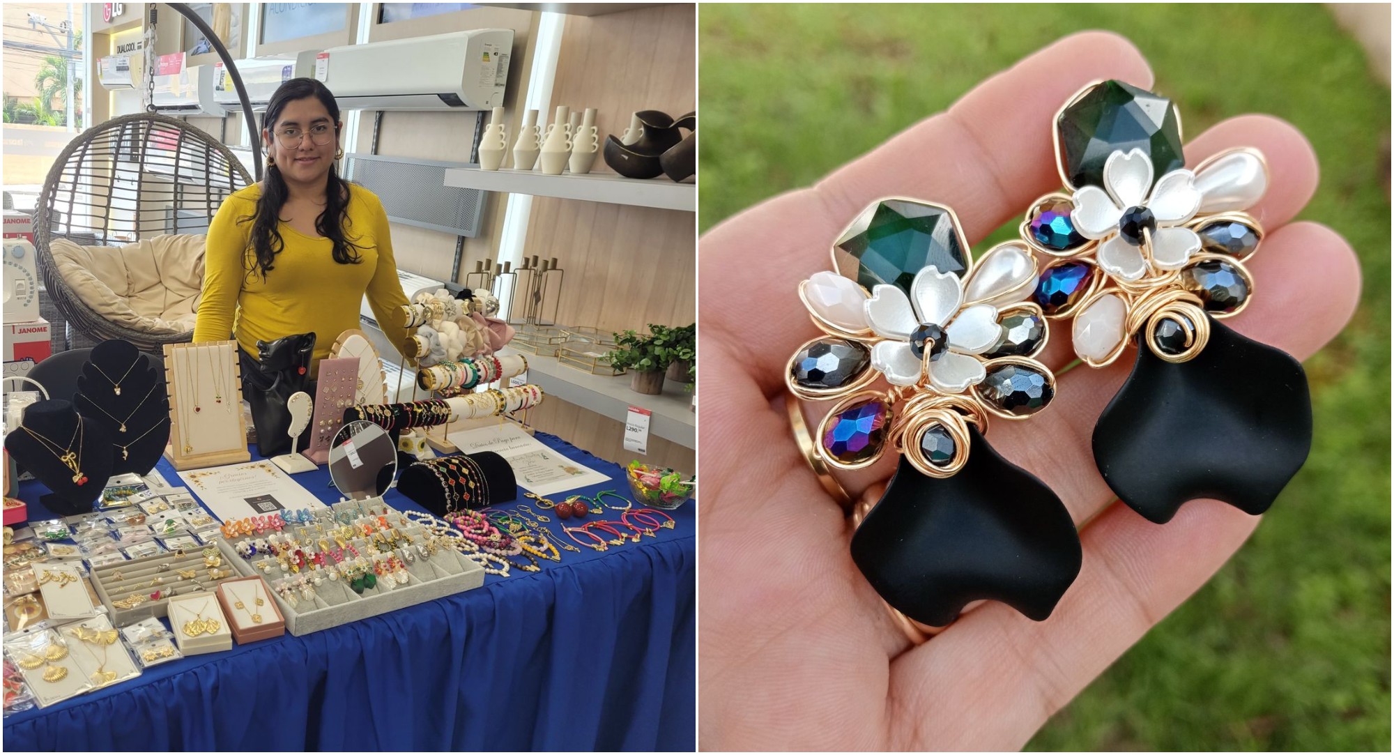 Hondureña emprende con bisutería artesanal que inició haciendo ella misma