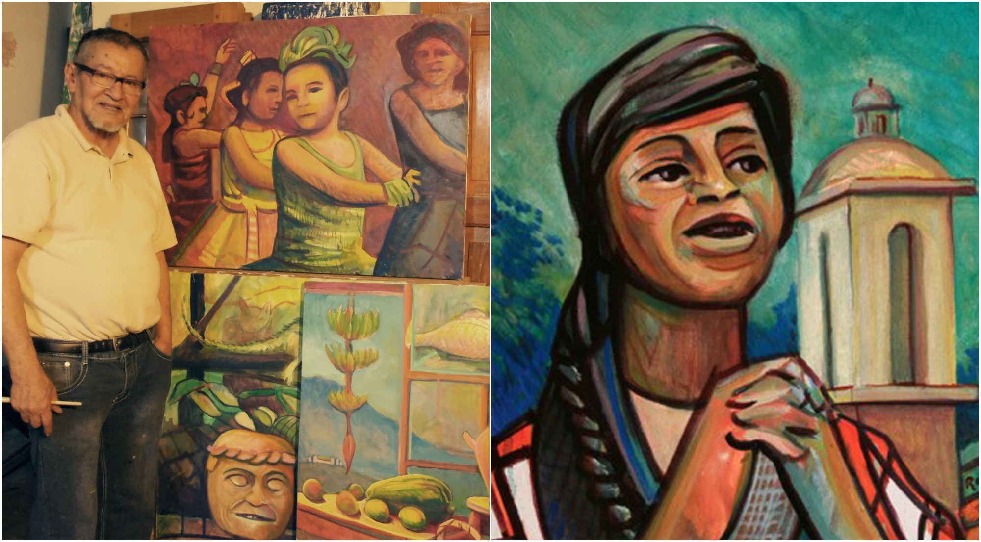César Rendón destacado maestro y artista plástico de Honduras