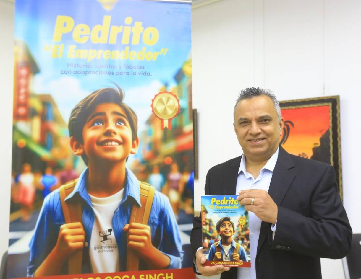Hondureño Carlos Coca Singh lanza su nuevo libro «Pedrito el Emprendedor»