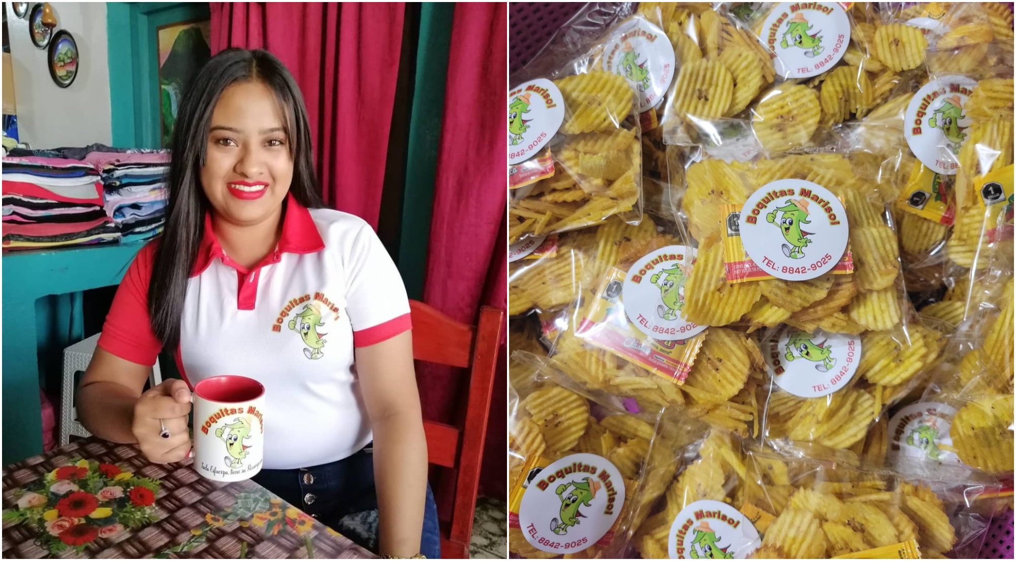 Joven hondureña tiene su propia marca de tajaditas inspirada por su madre