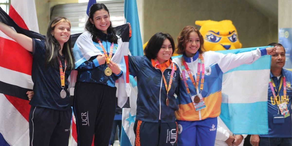 UNAH ganó tres medallas de oro y la UPNFM tres bronces en taekwondo femenino de los JUDUCA 2025