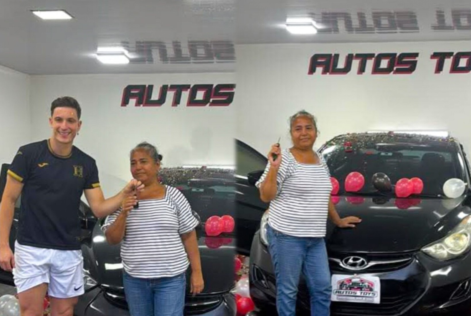 Tiktoker brasileño le regala carro a madre soltera hondureña