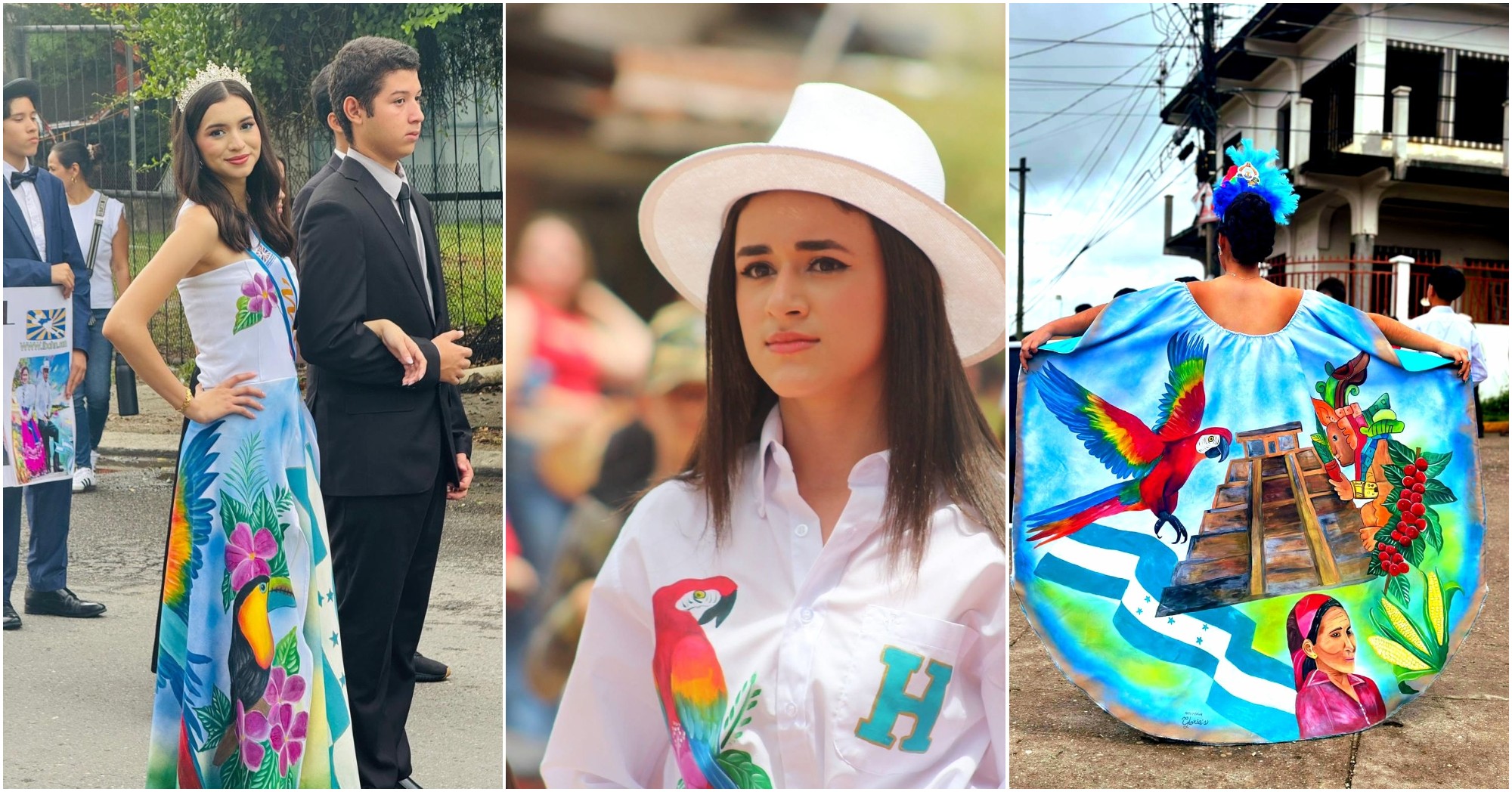 Los increíbles trajes patrios que creó la hondureña Gloria Monje