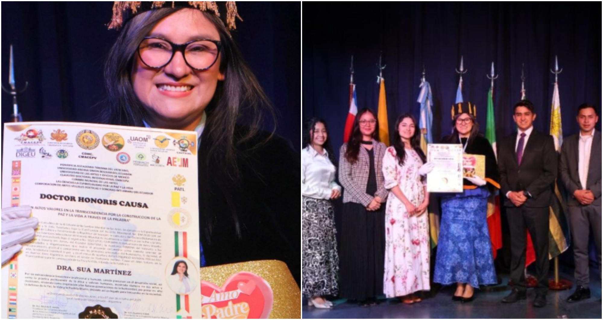 Hondureña Sua Martínez recibe Doctorado Honoris Causa en Argentina