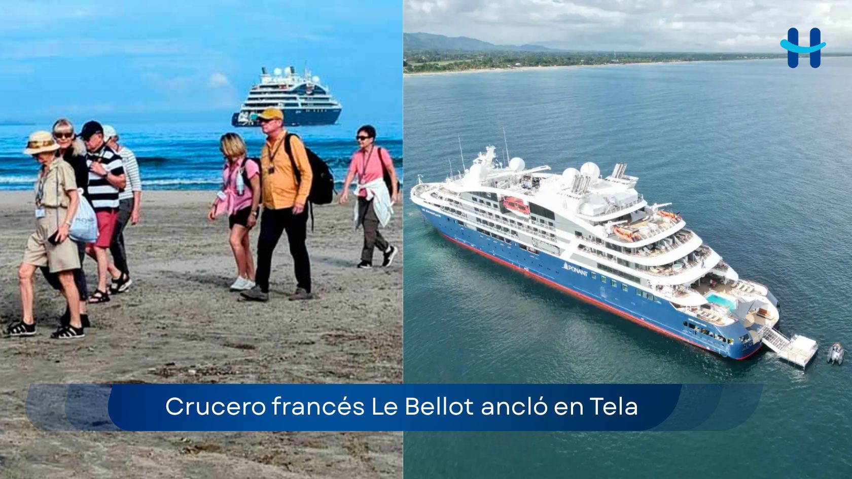 Le Bellot ancla en Tela: crucero francés impulsa el turismo en Honduras
