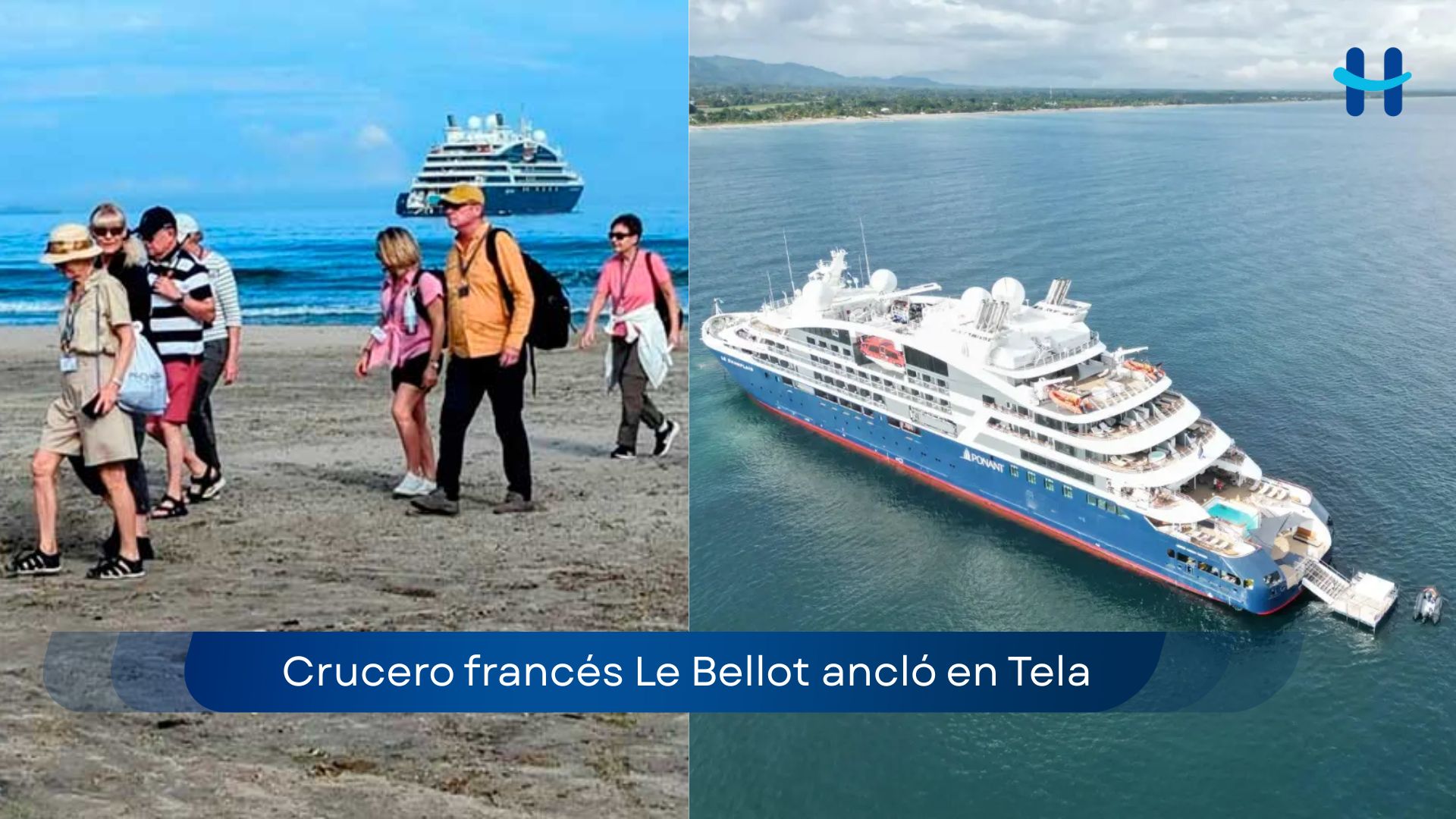 Crucero francés Le Bellot llego a Tela y fortalece el turismo en Honduras