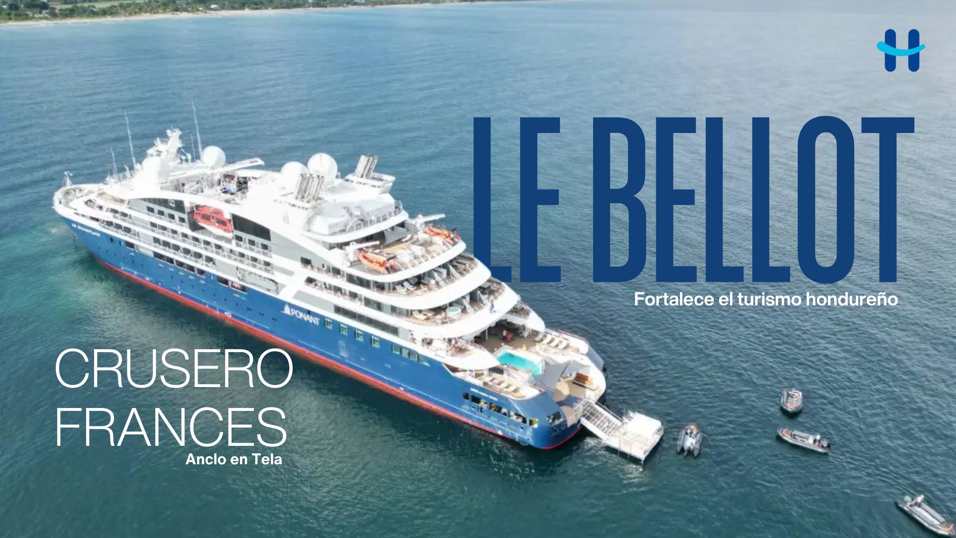 Crucero francés Le Bellot llego a Tela y fortalece el turismo en Honduras