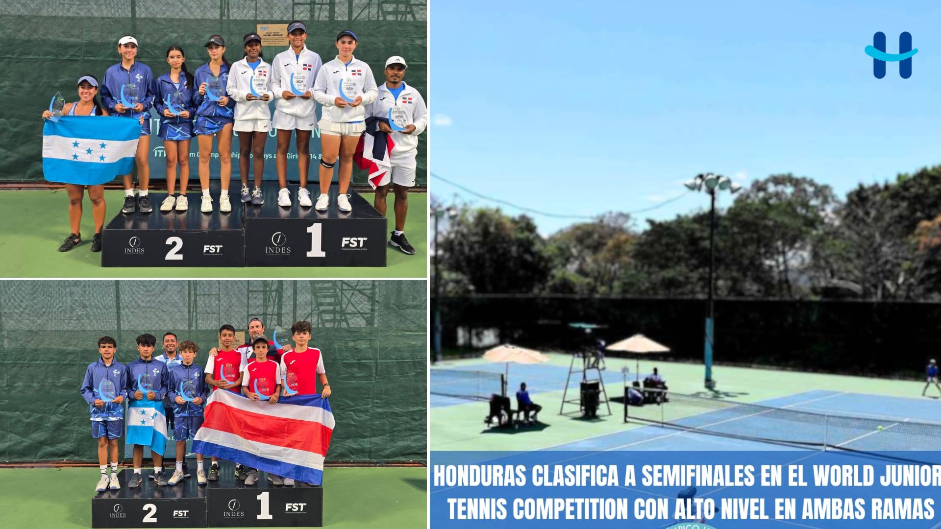 Honduras va por el título en tenis masculino y femenino del World Junior Tennis