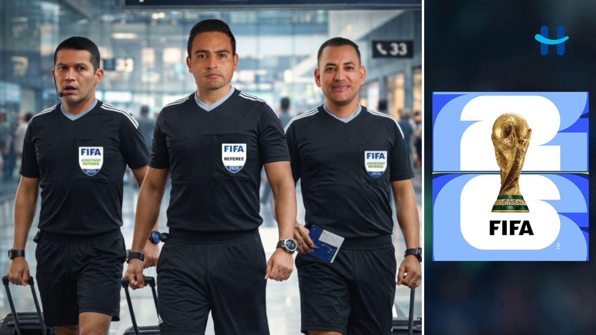 Árbitros hondureños irán al Mundial 2026 con la FIFA