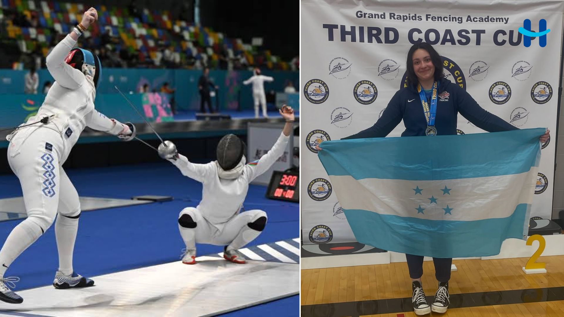 La hondureña Helena Linares brilla en la esgrima internacional