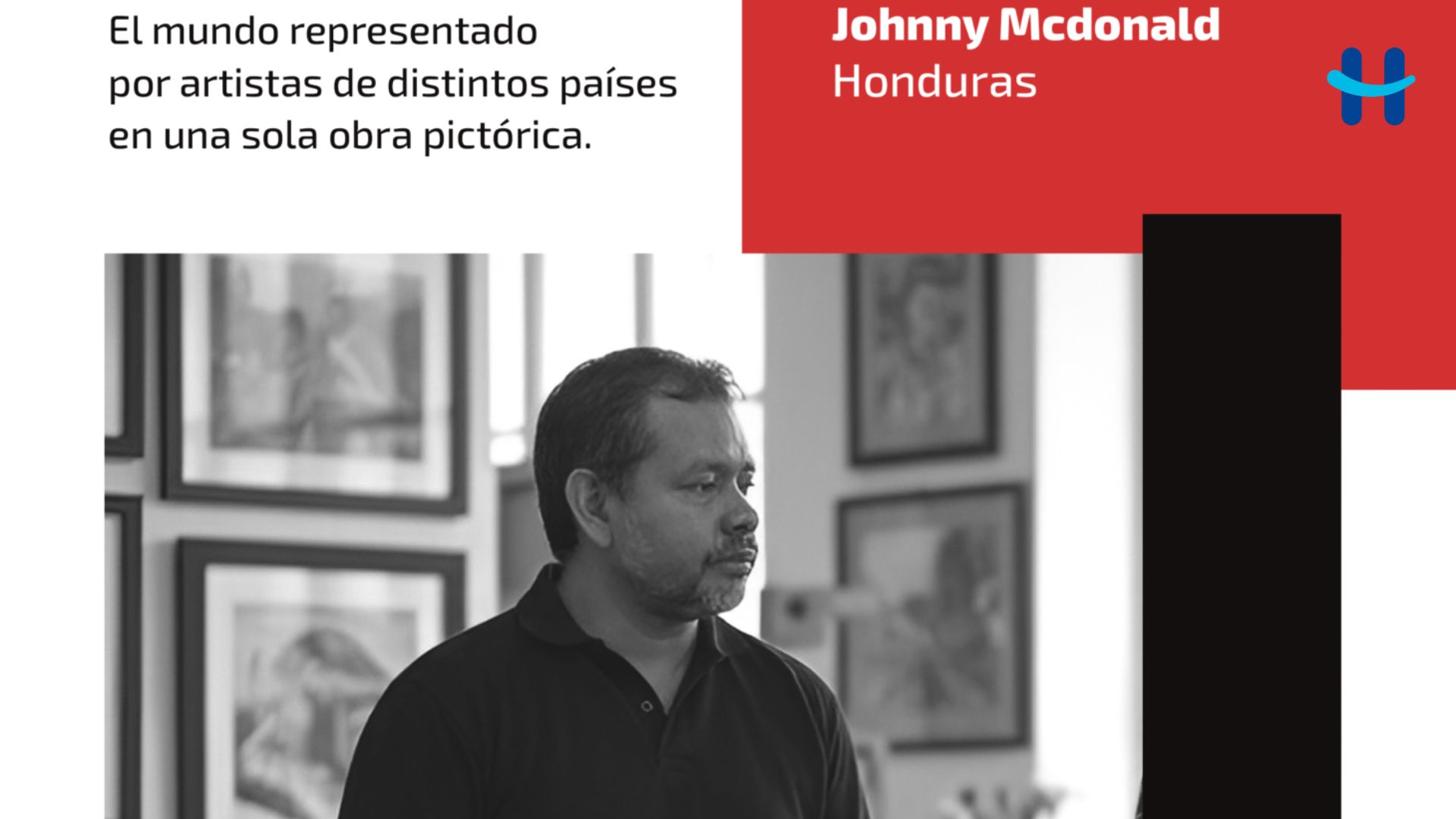 Artista hondureño Johnny McDonald es seleccionado para proyecto mundial de arte