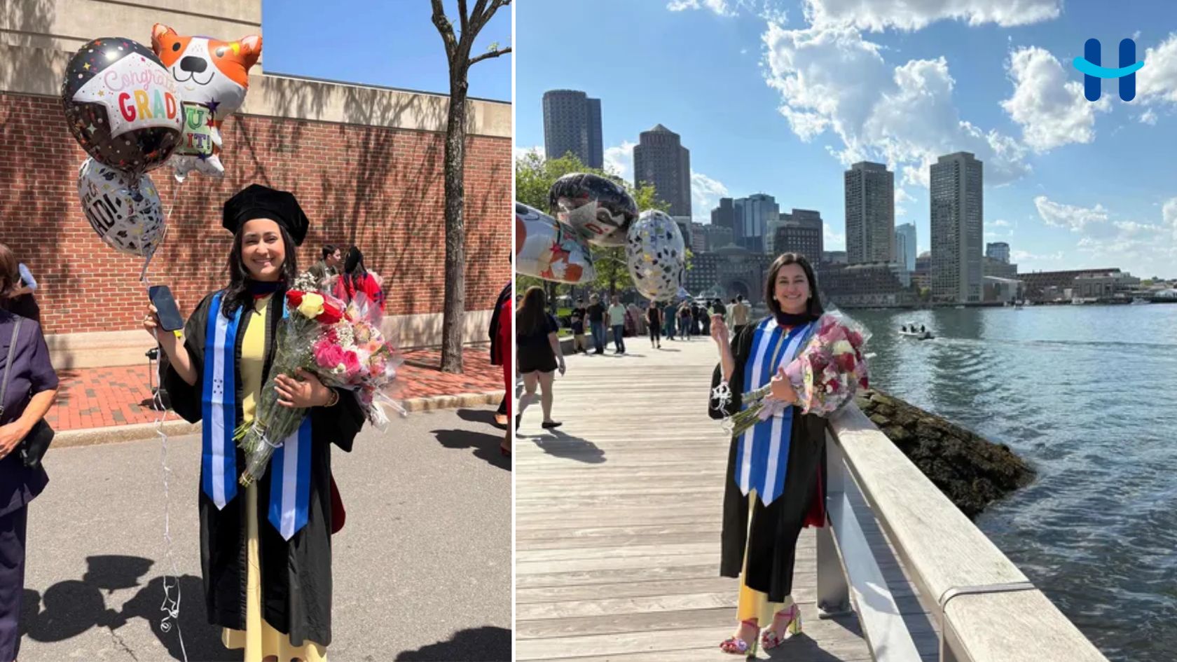 Hondureña Ana Isabella Herrera culmina maestría en Boston University