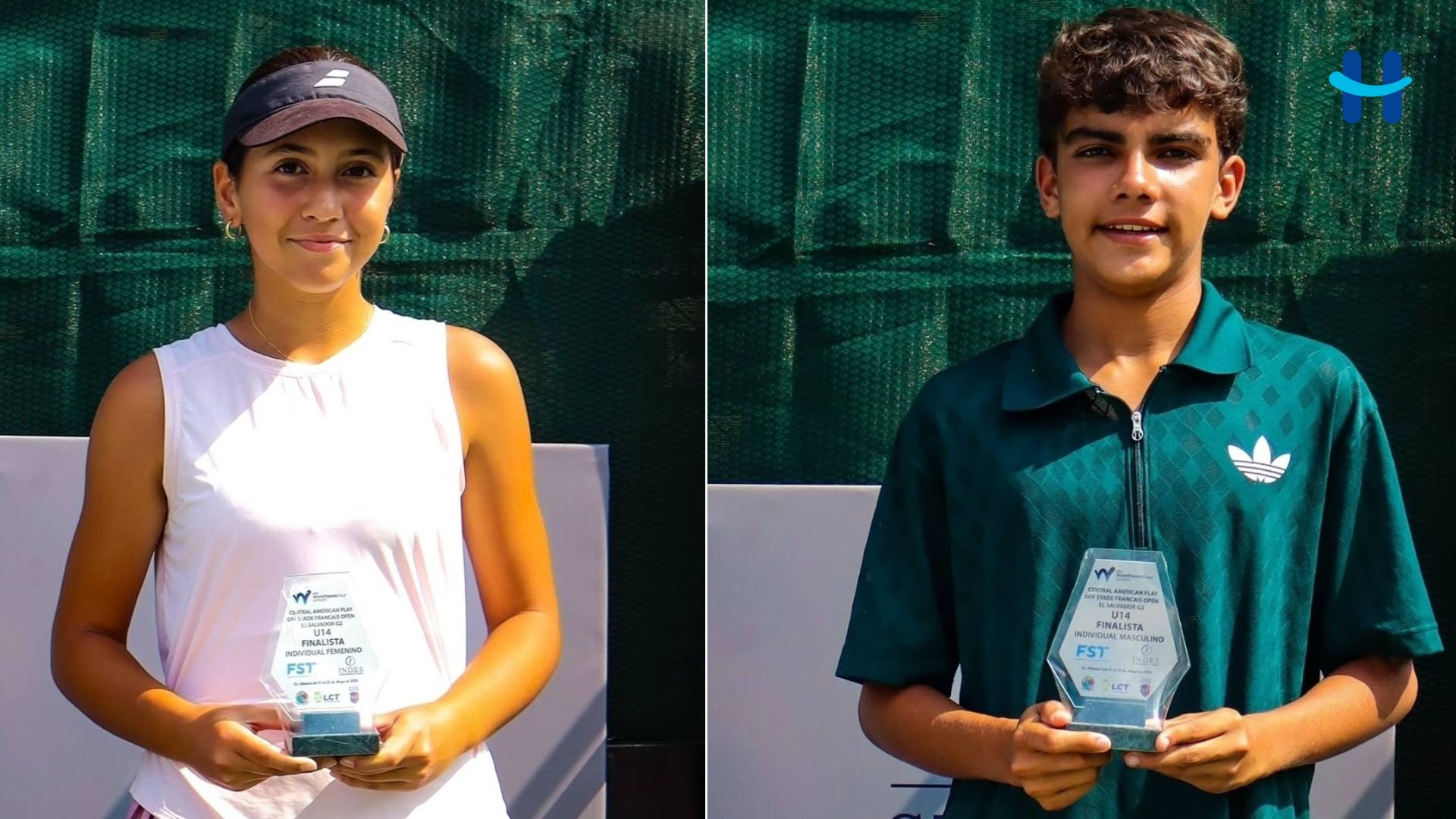 Hondureños destacan en torneo regional de tenis en El Salvador 2026