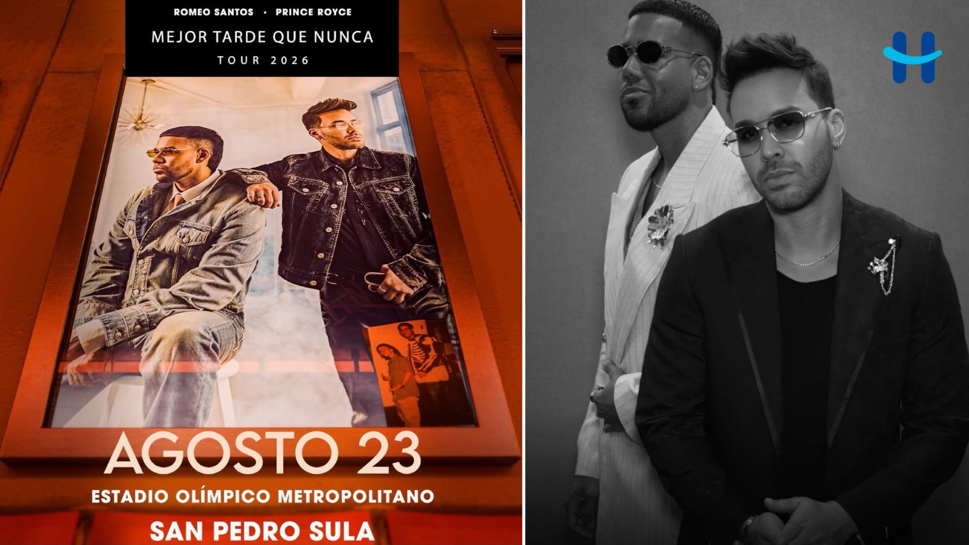 Romeo Santos y Prince Royce harán vibrar Honduras con bachata