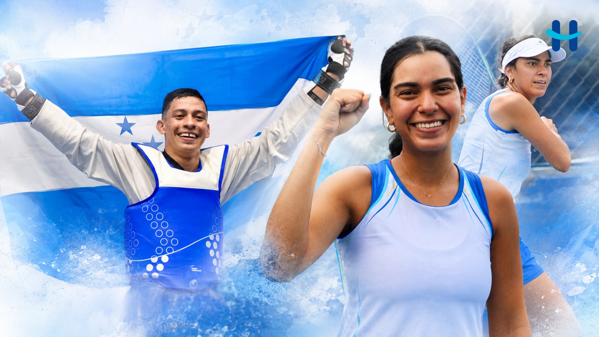 Natalie Espinal y Derek Midence serán abanderados de Honduras en Santo Domingo 2026