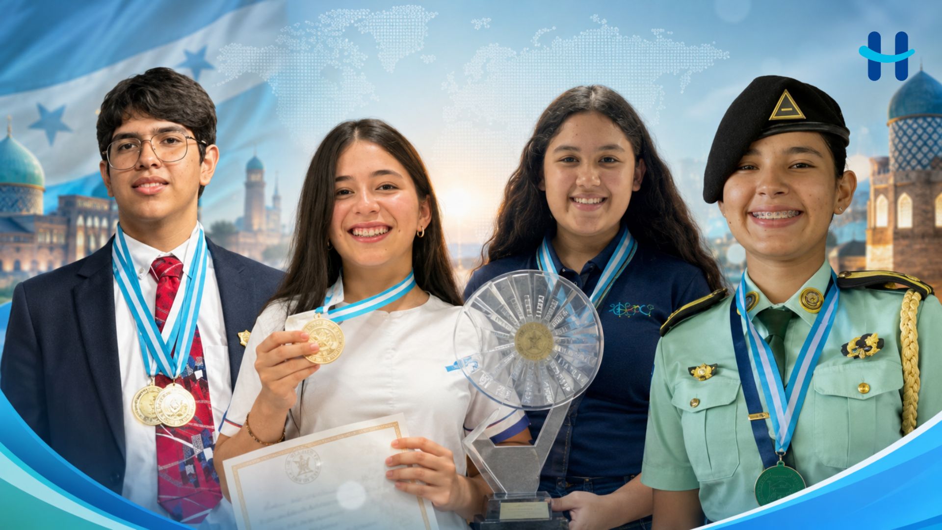 Cuatro jóvenes hondureños debutan en la Olimpiada Mundial de Química