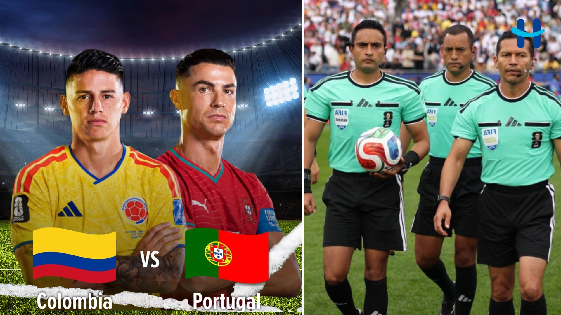 Árbitros hondureños estarán en el Partido Portugal vs. Colombia del Mundial 2026