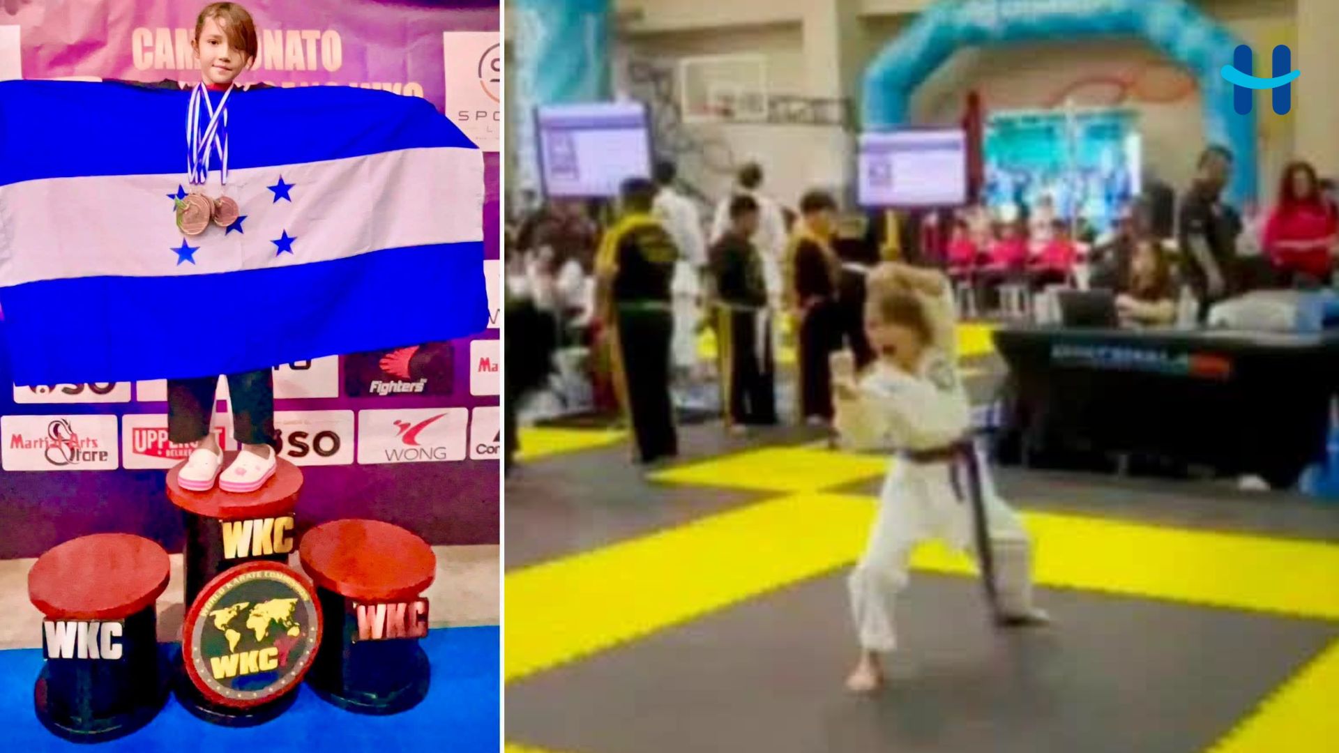 Valentina Flores gana cuatro medallas para Honduras en la Copa Latinoamérica WKC