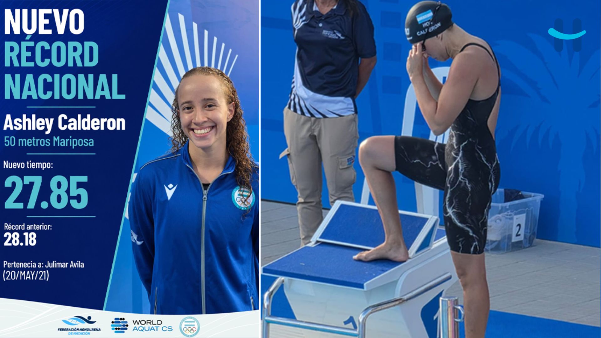 Ashley Calderón rompe récord nacional en Santo Domingo 2026